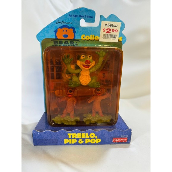 Bear in the Big Blue House 1998 Fisher Price Figures (Sealed) Treelo, Pip & Pop - Picture 1 of 5
